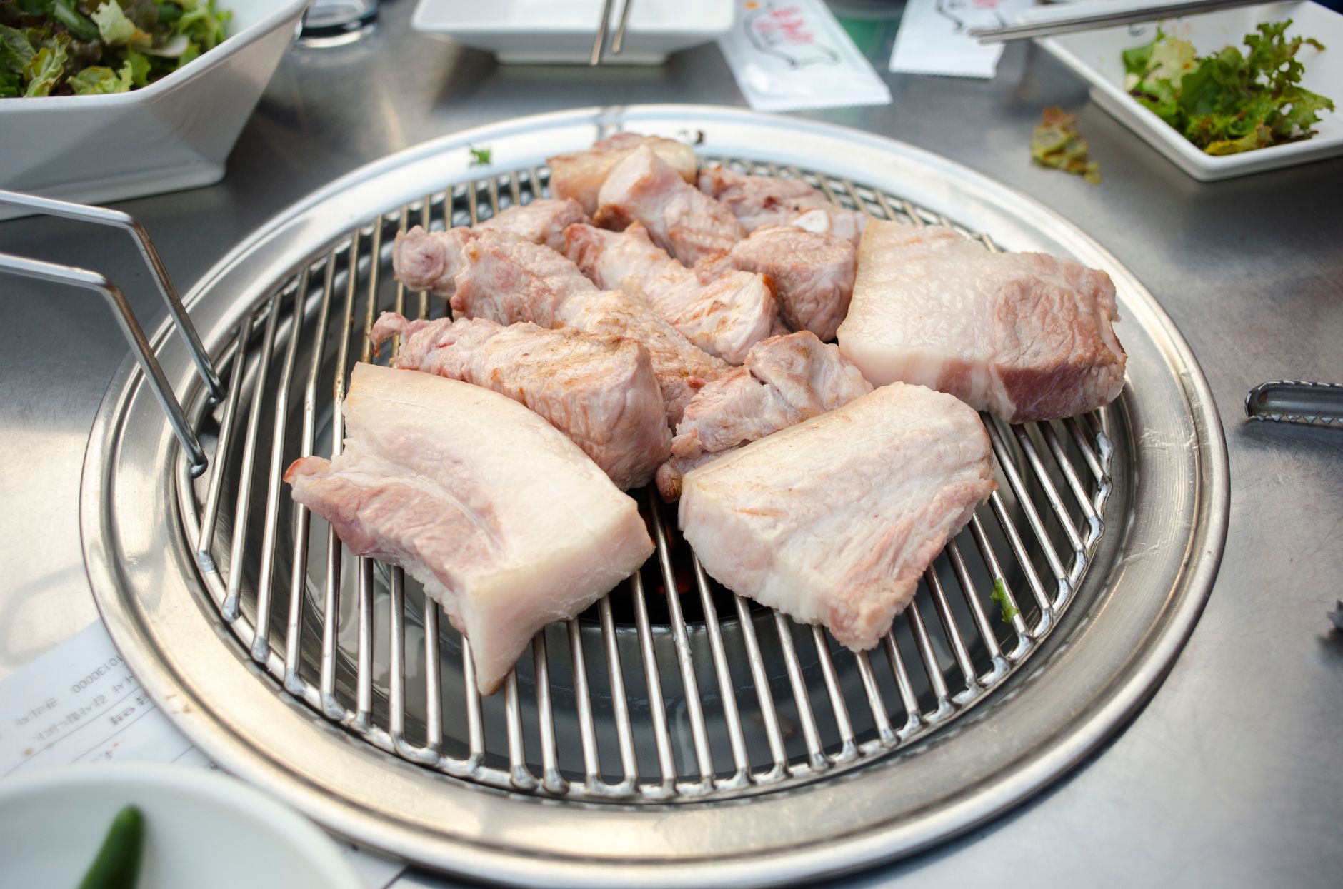 고깃집 상차림과 밑반찬
